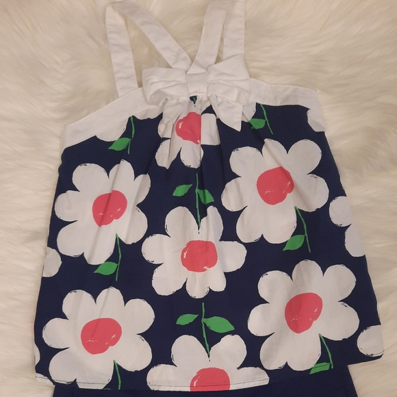 2pc Matching Gymboree Navy Daisy's Set Size 8 - Picture 3 of 8